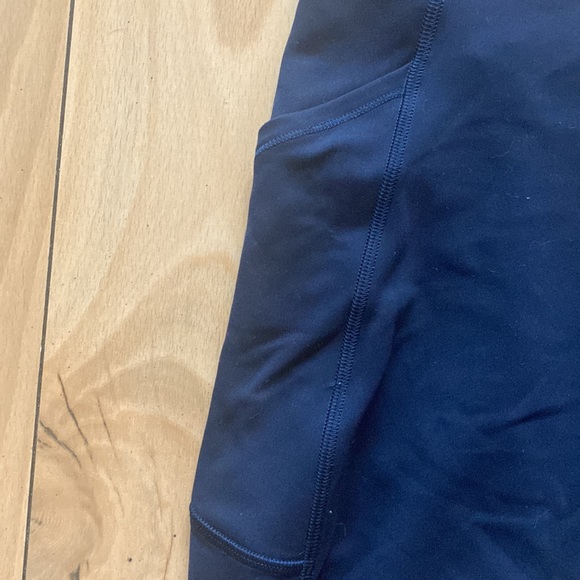 Lululemon Navy Blue Biking Shorts with Pockets - Picture 2 of 7
